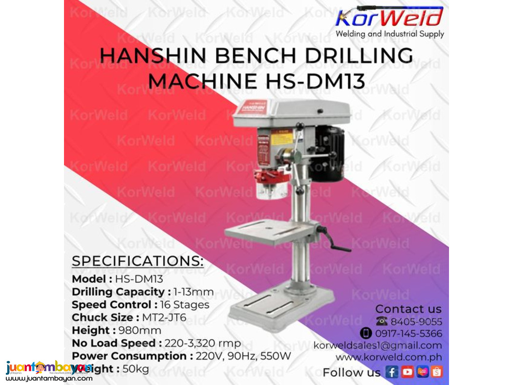 Hanshin Bench Drilling Machine HS-DM13