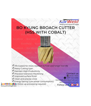 Bo Kyung Broach Cutter (HSS With Cobalt)
