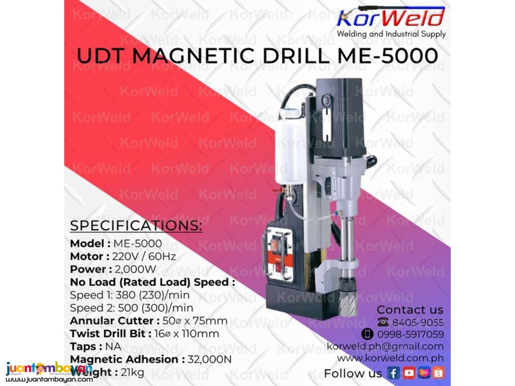UDT Magnetic Drill ME-5000