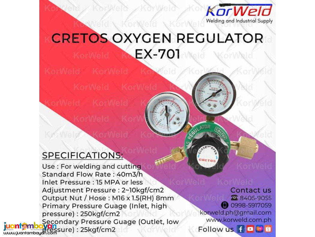Cretos Oxygen Regulator EX-701