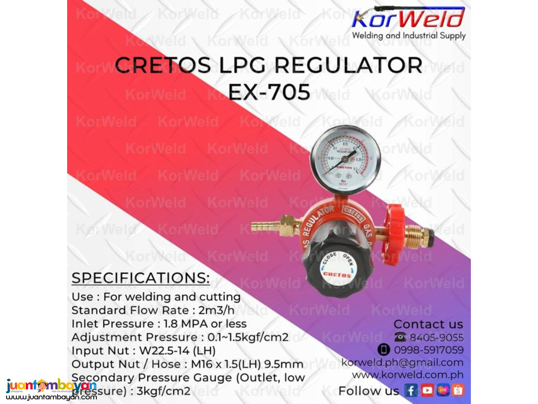 Cretos LPG Regulator EX-705