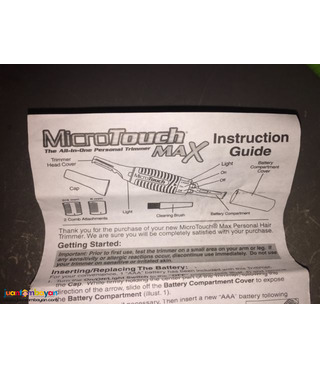 MICRO TOUCH Hair Trimmer