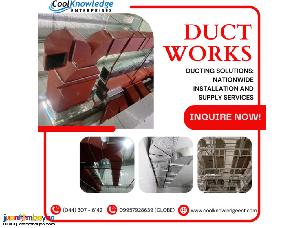 Ducting Works ~ We Fabricate And Install Nationwide