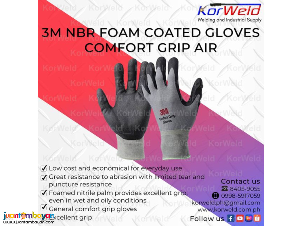 3M NBR Foam Coated Gloves Comfort Grip Air