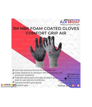 3M NBR Foam Coated Gloves Comfort Grip Air