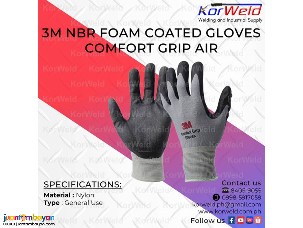 3M NBR Foam Coated Gloves Comfort Grip Air