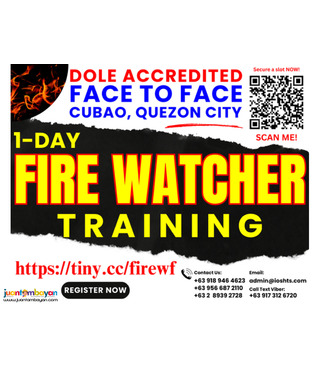 Face To Face Fire Watcher Training DOLE Accredited Training
