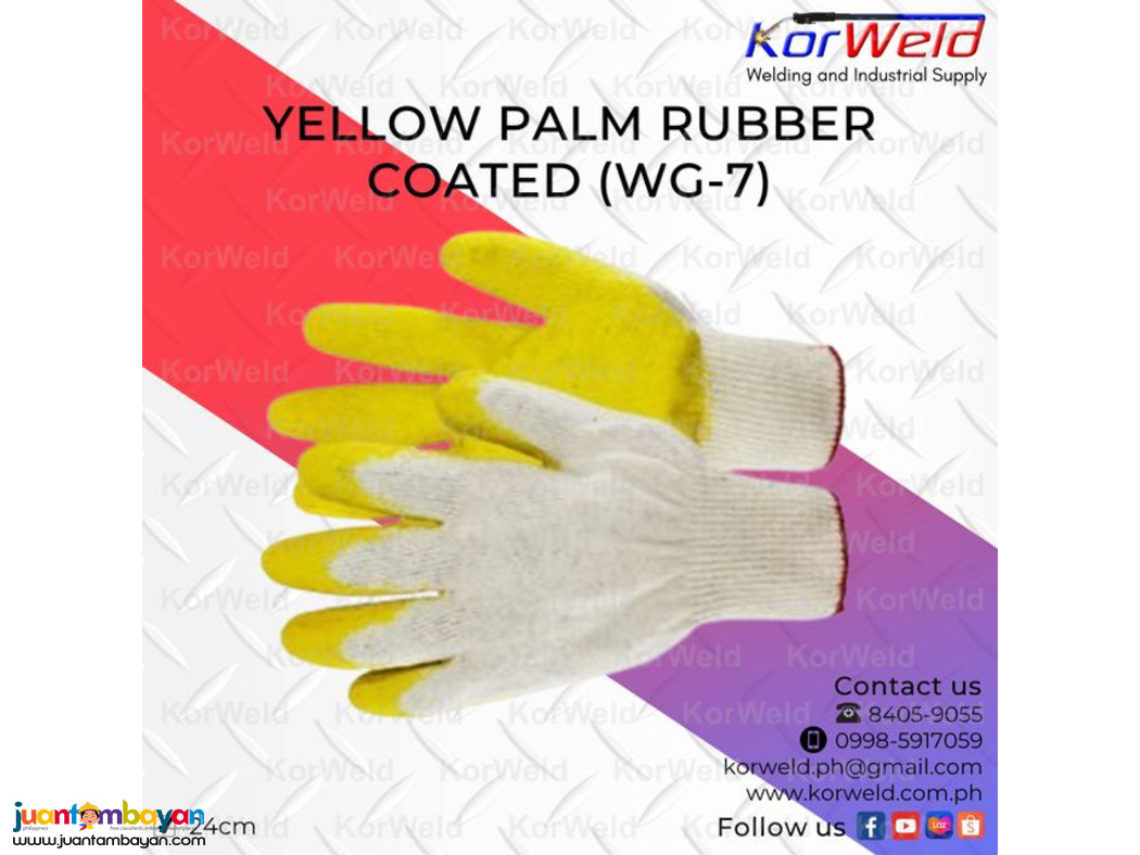 Yellow Palm Rubber Coated W-7