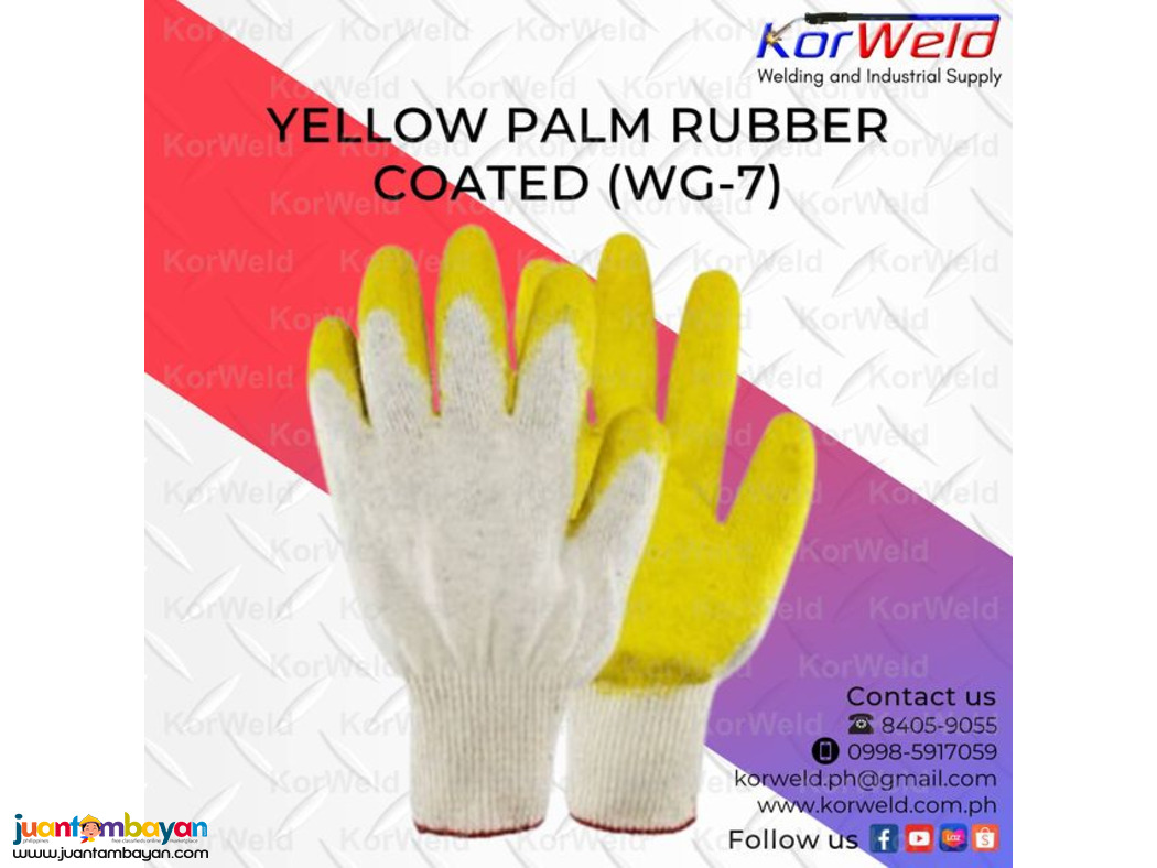 Yellow Palm Rubber Coated W-7