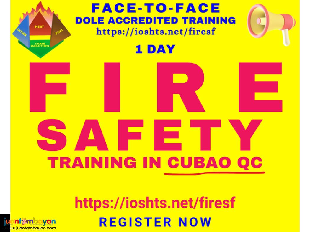 Fire Safety Training DOLE Accredited Training Face to Face