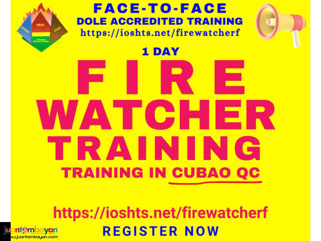 Fire Watcher Training Face to Face DOLE Accredited Training