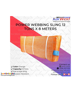 Power Webbing Sling 12 Tons x 8 Meters
