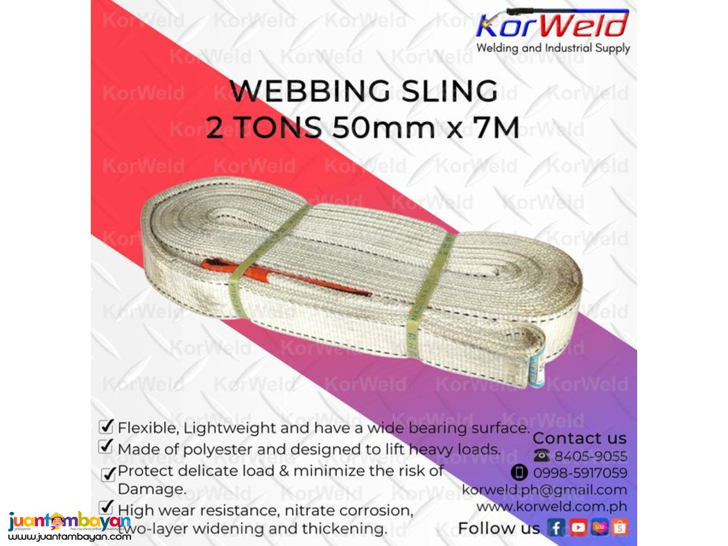 Webbing Sling 2 Tons 50mm x 7m
