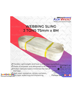 Webbing Sling 3 Tons 75mm x 8m