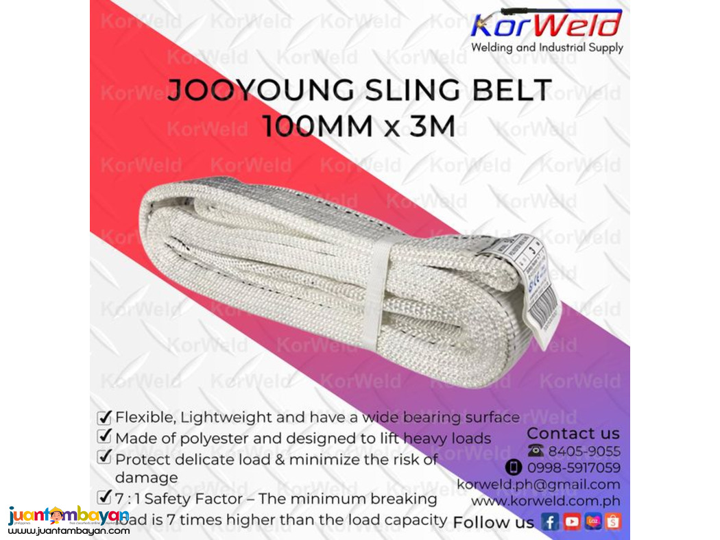 Jooyoung Sling Belt 100mm x 3m