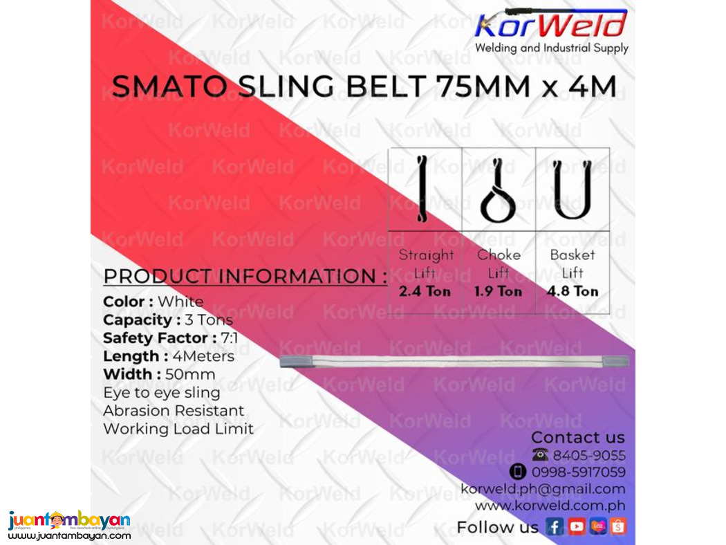 Smato Sling Belt 75mm x 4m