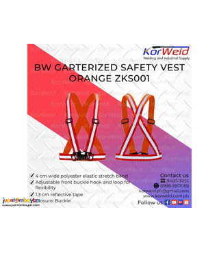 BW Garterized Safety Vest Green ZKS001
