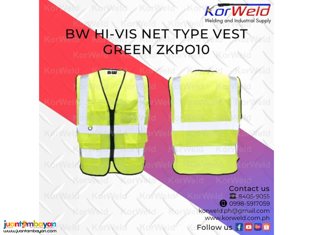 BW Hi-Vest Net Type Vest Green ZKPO10
