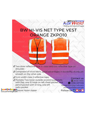 BW Hi-Vest Net Type Vest Orange ZKPO10