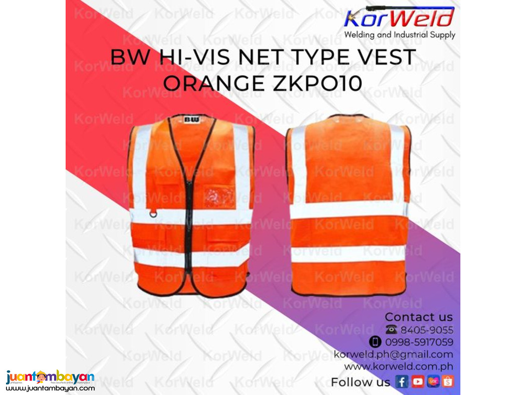 BW Hi-Vest Net Type Vest Orange ZKPO10