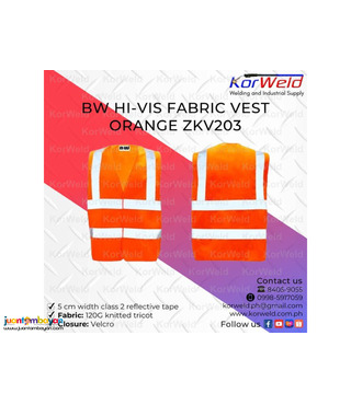 BW Hi-Vis Fabric Vest Orange ZKV203