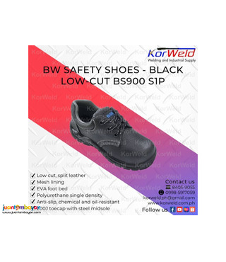 BW Safety Shoes Black Low-Cut BS900-S1P