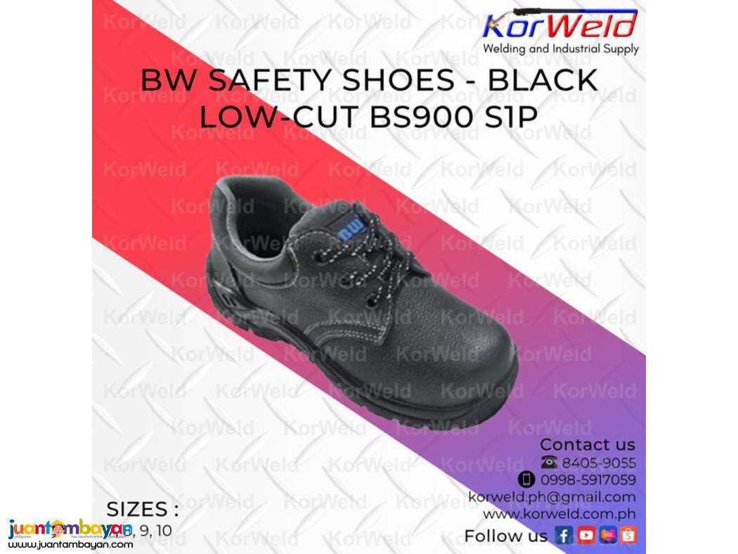 BW Safety Shoes Black Low-Cut BS900-S1P