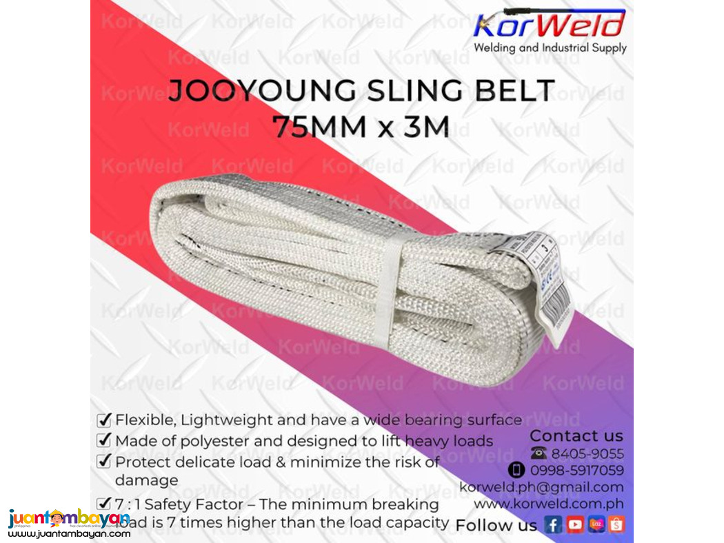 Jooyoung Sling Belt 75mm x 3m