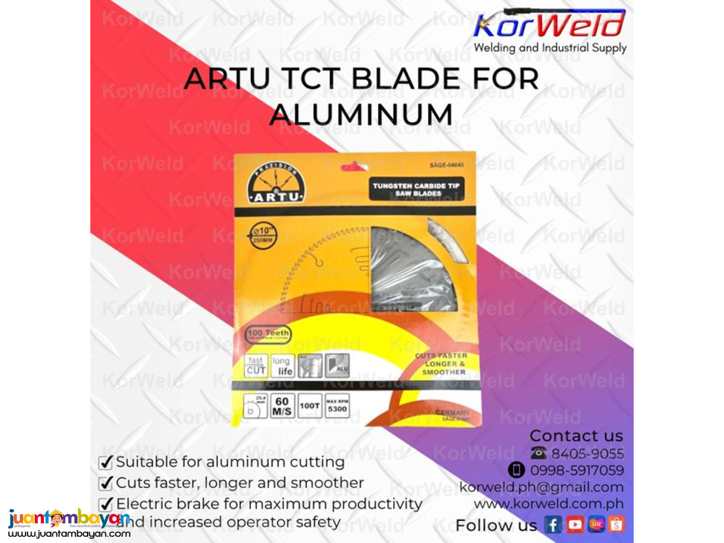 Artu Tct Blade For Aluminum