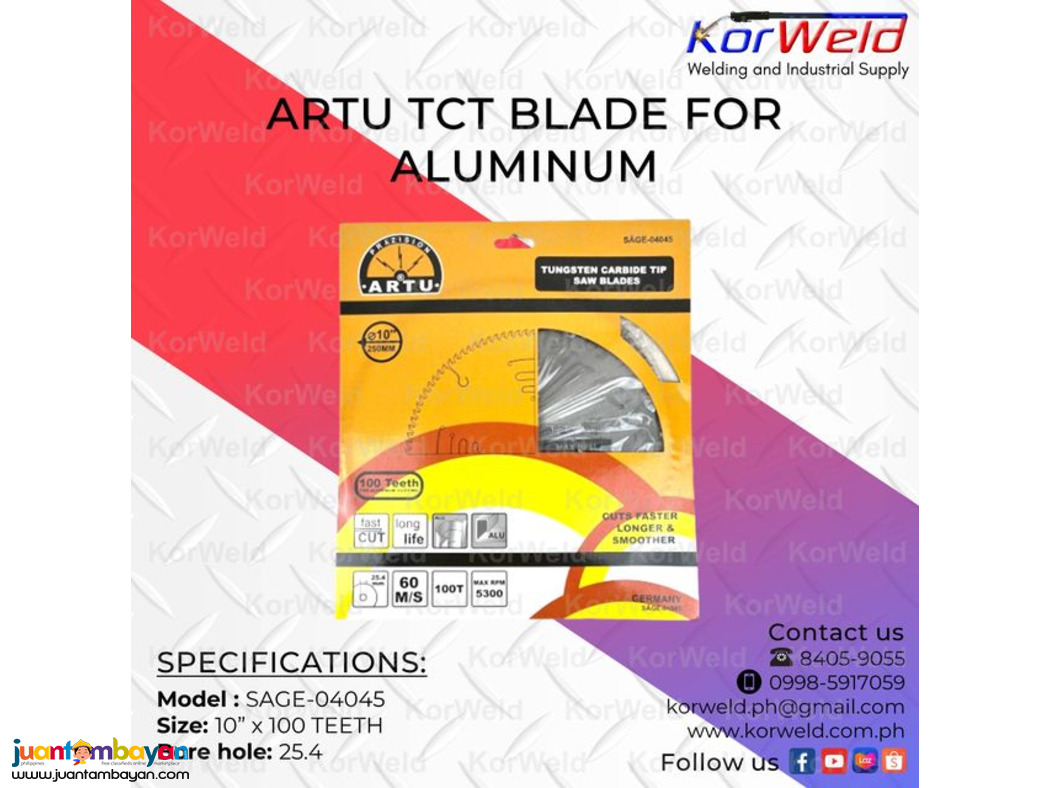Artu Tct Blade For Aluminum