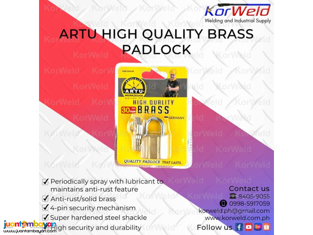 Artu High Quality Brass Padlock