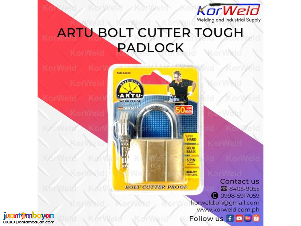 Artu Bolt Cutter Tough Padlock