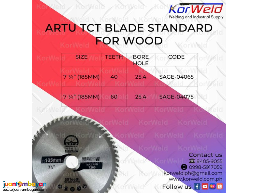 Artu Tct Blade Standard For Wood