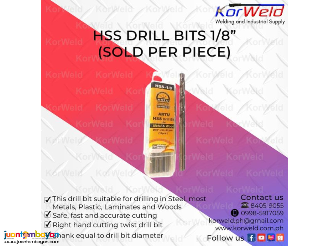 HSS Drill bit 1/8