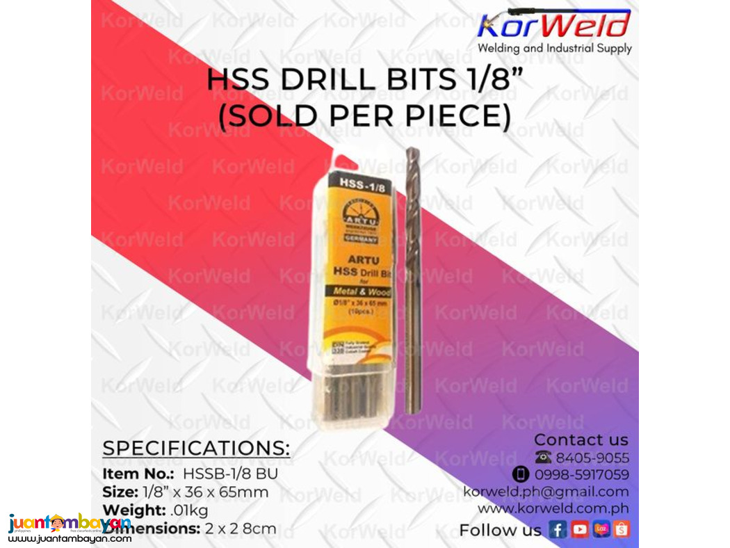 HSS Drill bit 1/8
