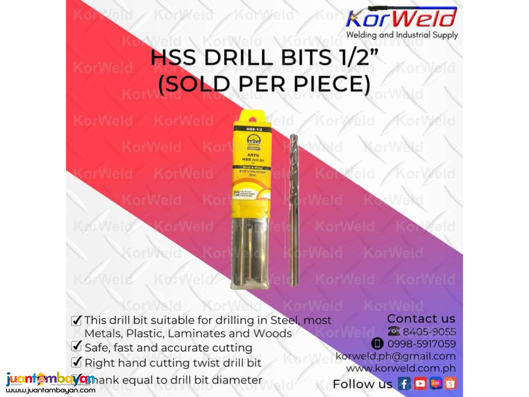 HSS Drill Bits 1/2