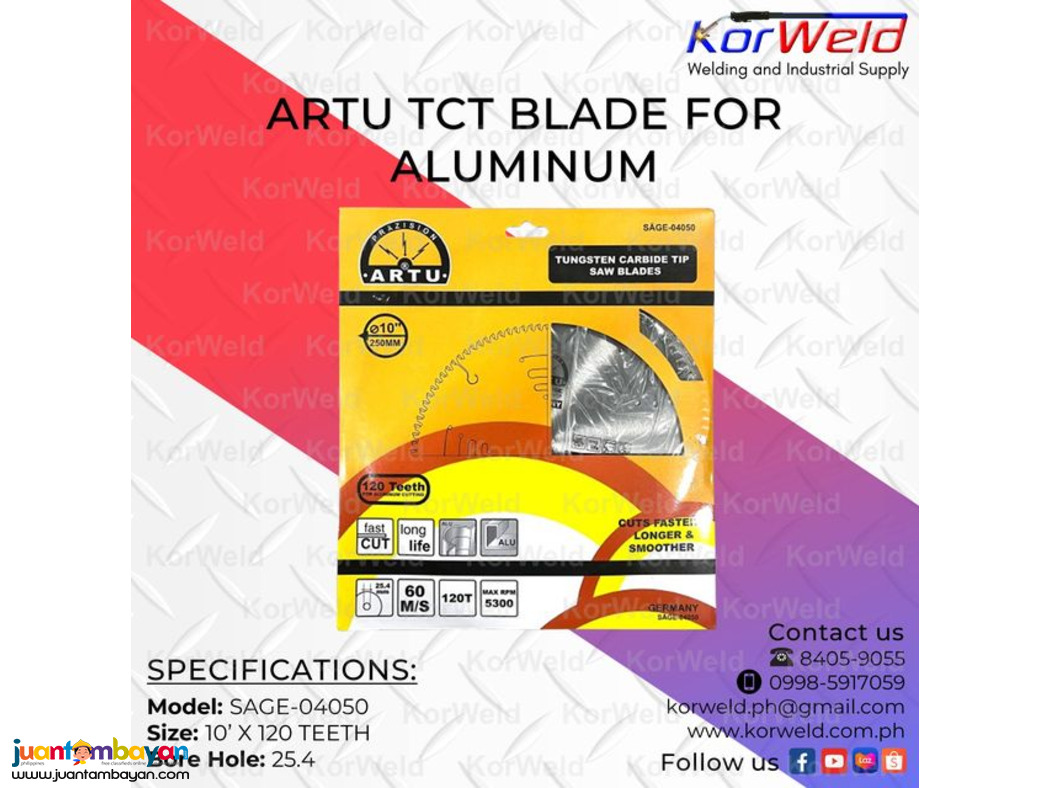 Artu Tct Blade For Aluminum