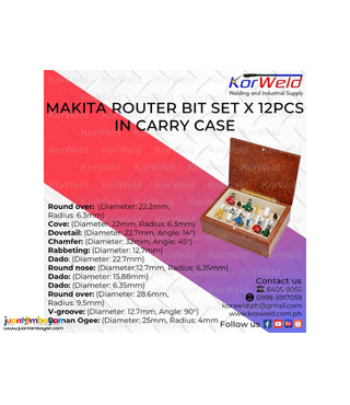 Makita Router Bit 12pcs/set