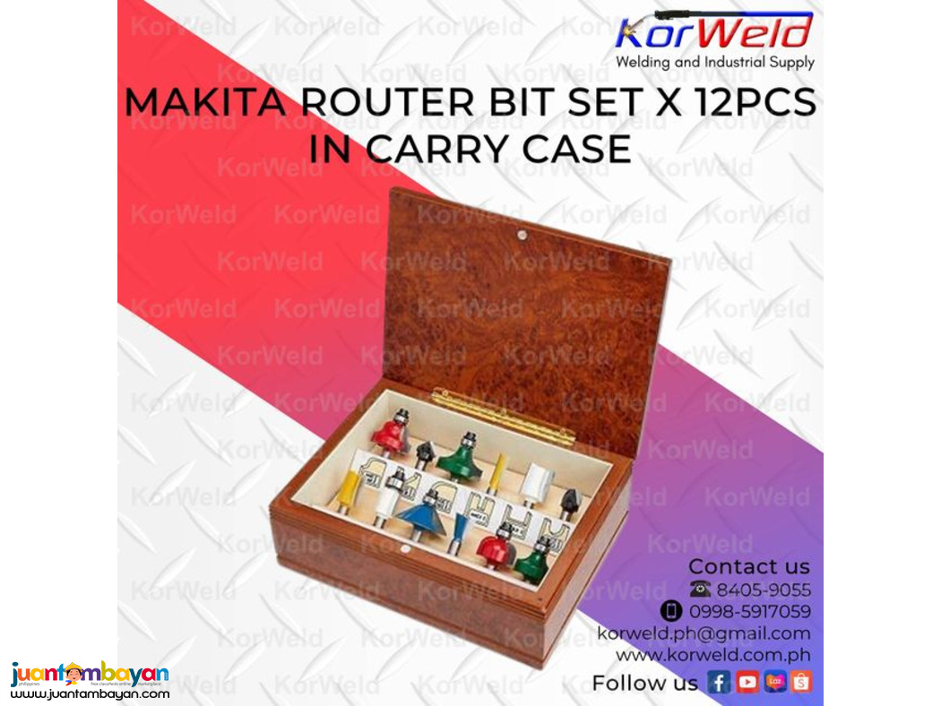 Makita Router Bit 12pcs/set