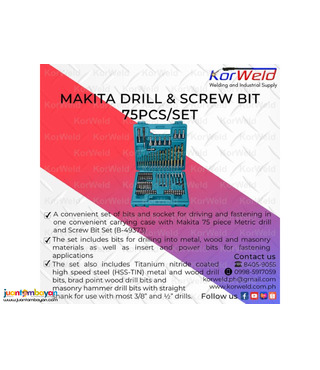 Makita Drill & Screw Bit 75pcs/set