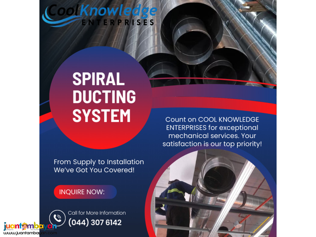 SPIRAL DUCT // SUPPLY AND INSTALLATION {BULACAN}