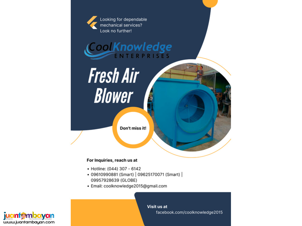 QUALITY SUPPLY OF FRESH AIR BLOWER