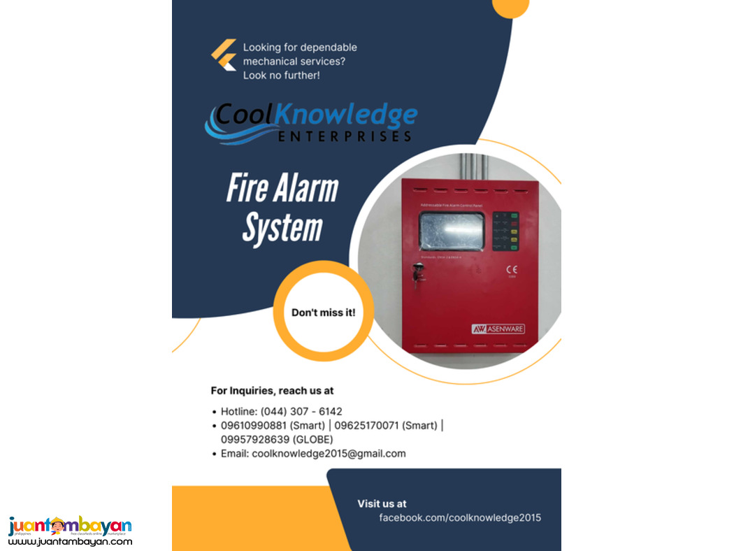 INSTALL AND  SUPPLY OF FDAS\\SPRINKLER\\SUPPRESSION\\ALARM