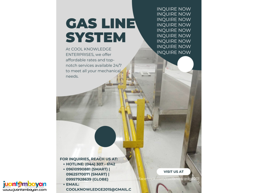 SERVES GAS LINE AT HIGH QUALITY SUPPLY AND INSTALLATION