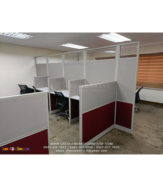 OFFICE CUBICLE WORKSTATION WITH OFFICE DIVIDER 