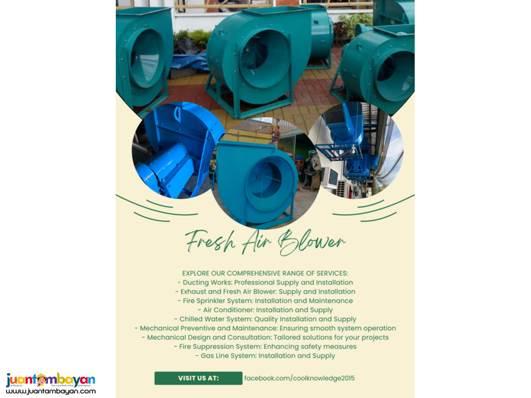 Fresh Air Blower, Supply, Installation, And More