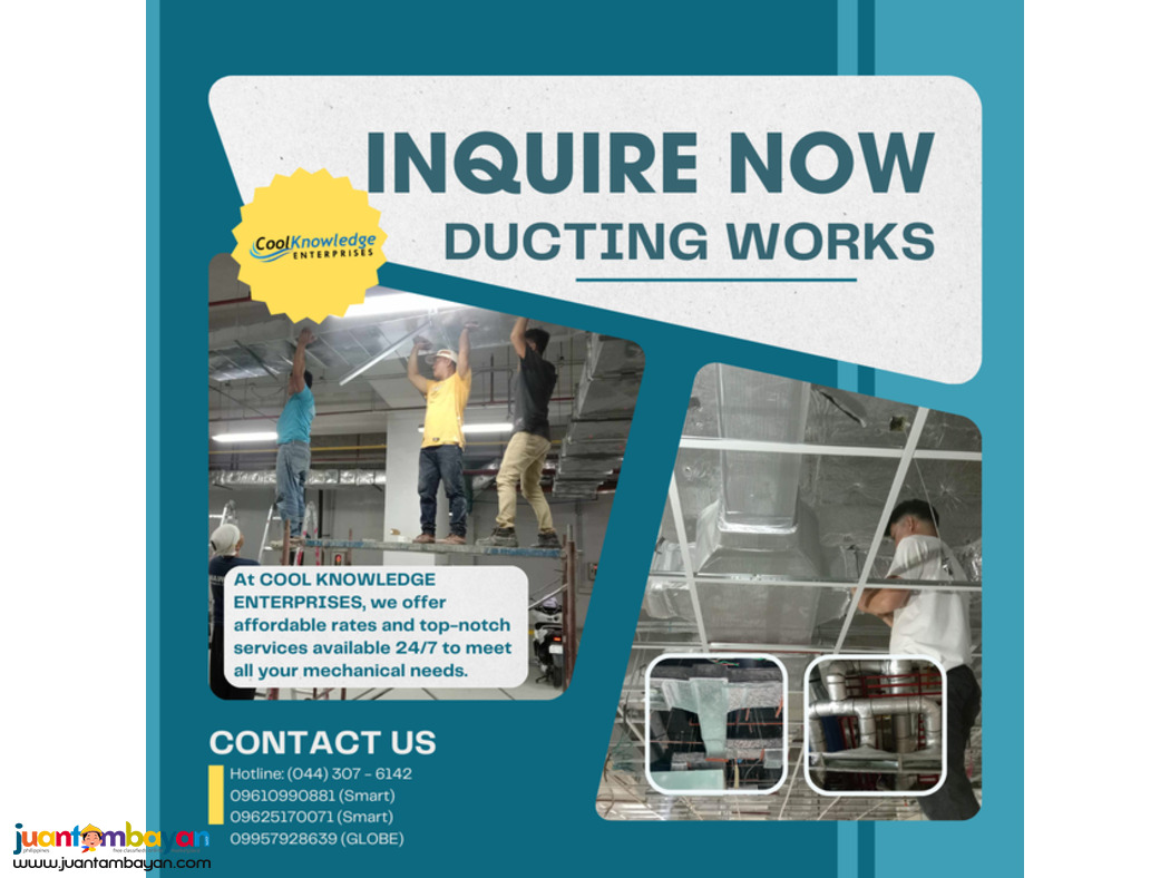 Professional Ducting Works and Services: Bulacan and nationwide