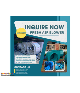 Complete Installation and Quality Supply of Fresh Air Blower Systems