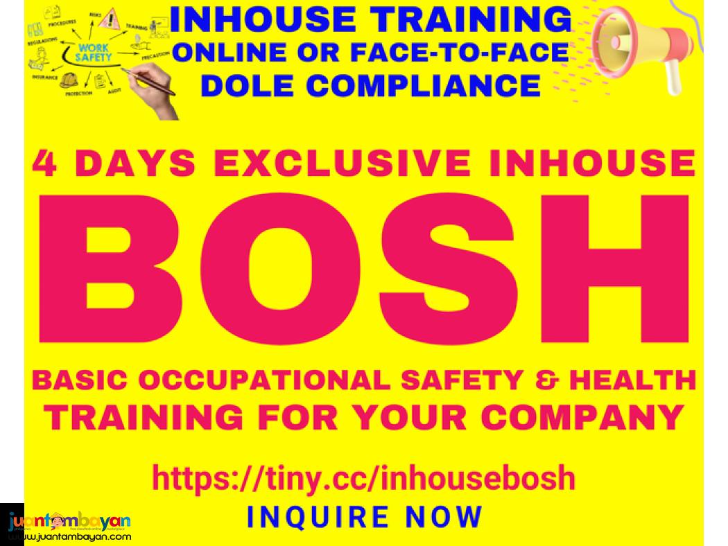 Inhouse BOSH Training SO2 Training DOLE Accredited Safety Officer 2
