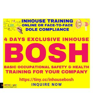 Inhouse BOSH Training SO2 Training DOLE Accredited Safety Officer 2